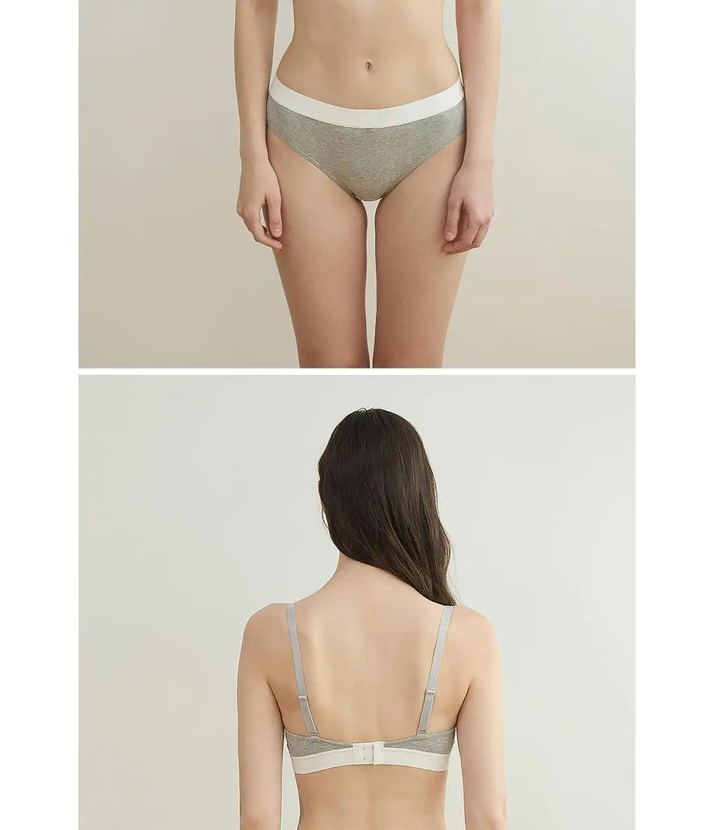 [Wonderbra] 볼륨 스포츠 아웃밴드 노와이어 브라팬티 2종세트 멜란지그레이 WBW5N30_T 상세페이지 23